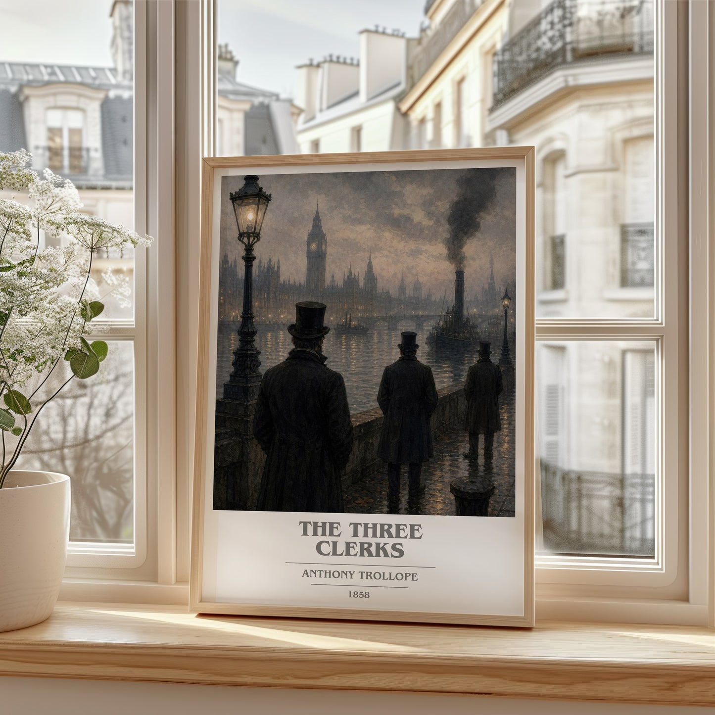 The Three Clerks book cover poster colour and style options – Anthony Trollope book art