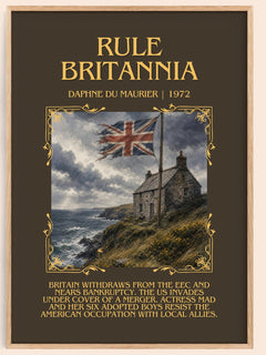 Rule Britannia Minimalist Book Poster by Daphne du Maurier – image 1
