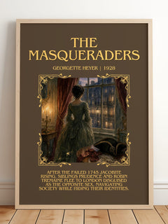 The Masqueraders Minimalist Book Poster by Georgette Heyer – image 2