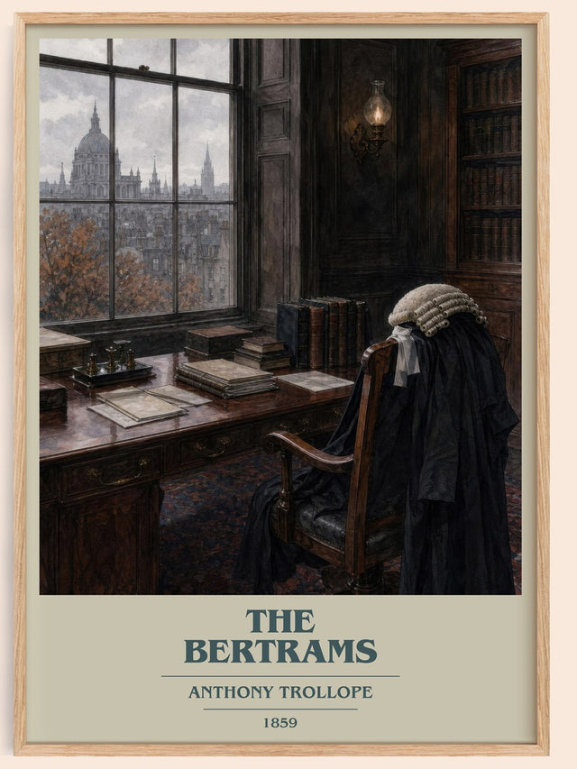 The Bertrams Book Cover Poster by Anthony Trollope