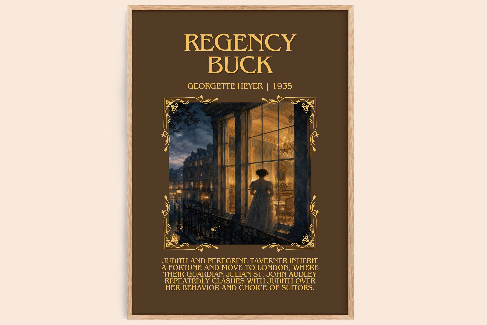 Regency Buck Minimalist Book Poster by Georgette Heyer