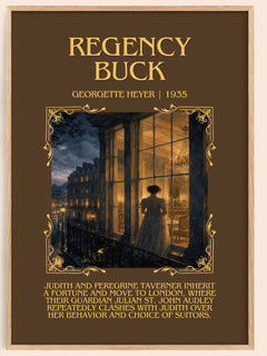 Regency Buck Minimalist Book Poster by Georgette Heyer – image 1