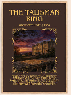 The Talisman Ring Minimalist Book Poster by Georgette Heyer – image 1