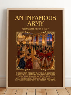 An Infamous Army Minimalist Book Poster by Georgette Heyer – image 2