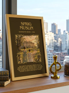 Sprig Muslin Minimalist Book Poster by Georgette Heyer – image 3