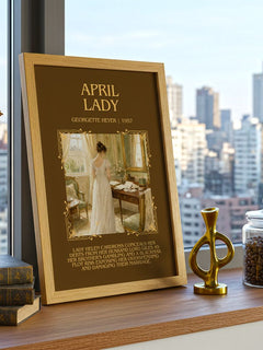 April Lady Minimalist Book Poster by Georgette Heyer – image 3