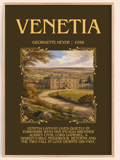 Venetia Minimalist Book Poster by Georgette Heyer – image 1
