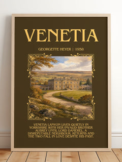 Venetia Minimalist Book Poster by Georgette Heyer – image 2