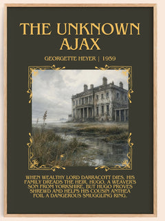 The Unknown Ajax Minimalist Book Poster by Georgette Heyer – image 1