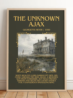 The Unknown Ajax Minimalist Book Poster by Georgette Heyer – image 2
