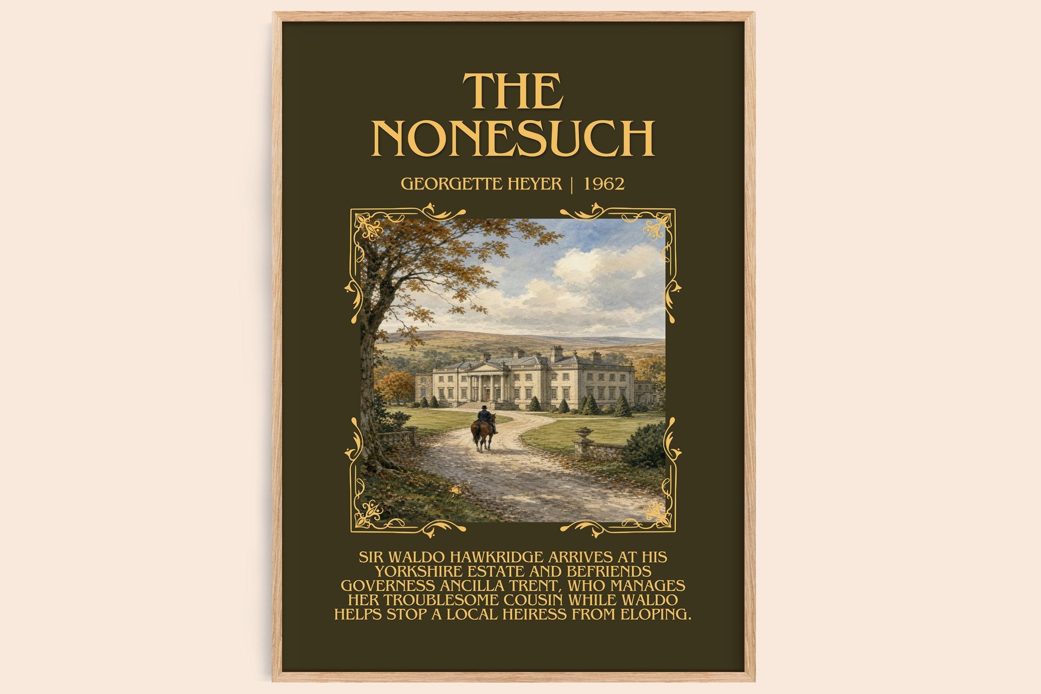 The Nonesuch Minimalist Book Poster by Georgette Heyer