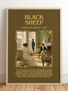 Black Sheep Minimalist Book Poster by Georgette Heyer – image 2
