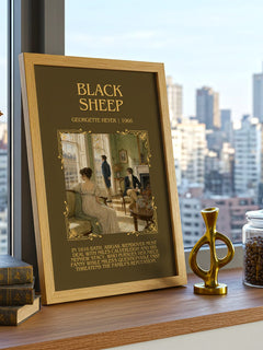 Black Sheep Minimalist Book Poster by Georgette Heyer – image 3
