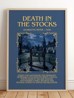 Death in the Stocks Minimalist Book Poster by Georgette Heyer – image 2