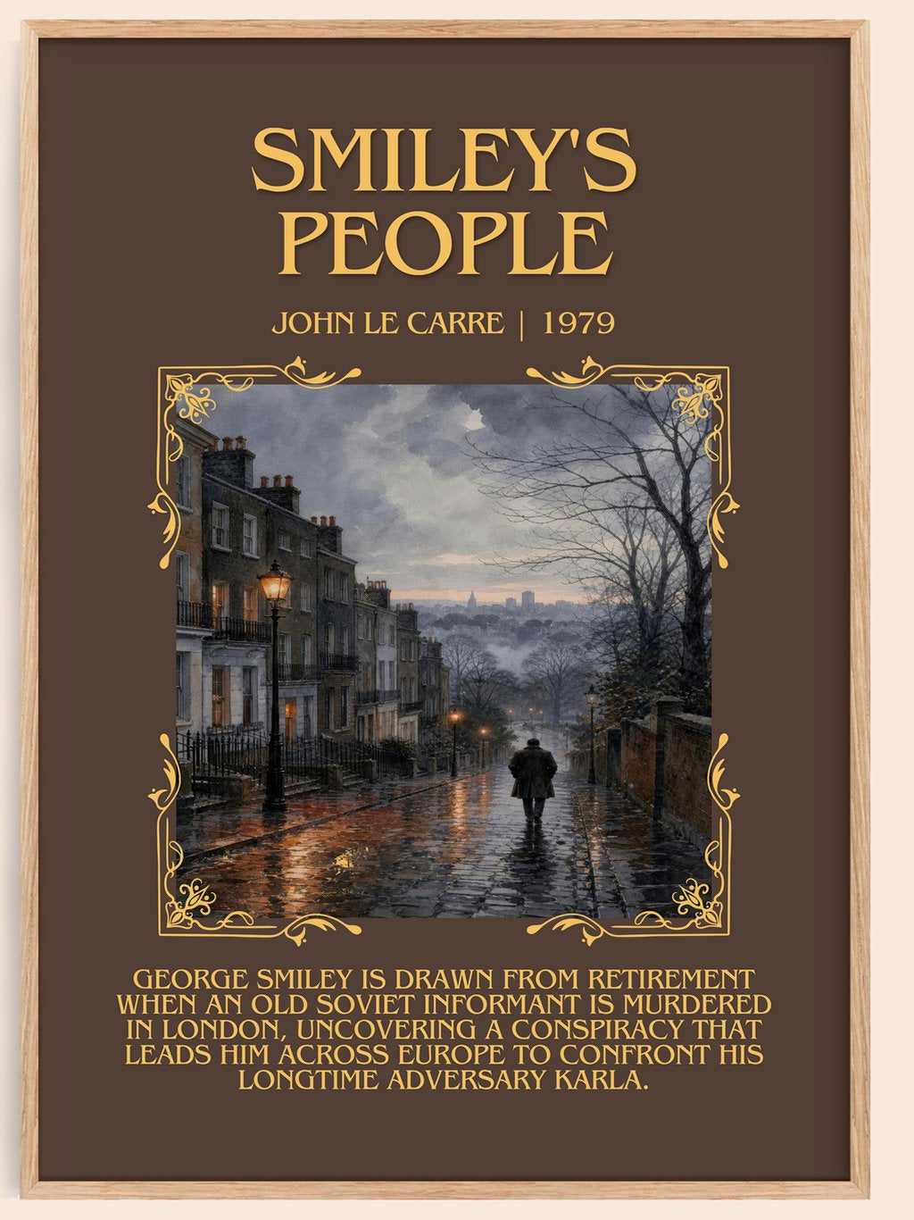 Smiley's People Minimalist Book Poster by John le Carré – book poster