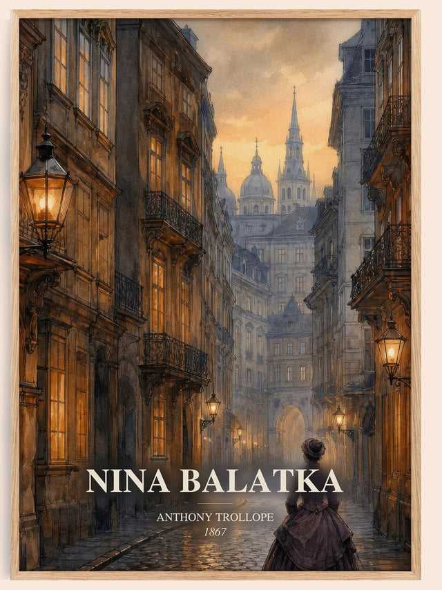 Nina Balatka Book Watercolour Illustration by Anthony Trollope