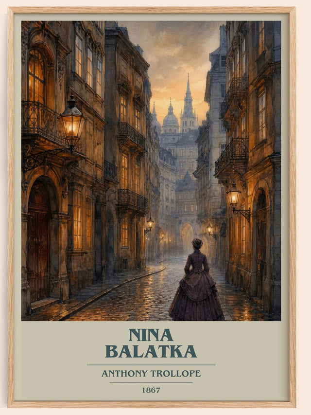 Nina Balatka Book Cover Poster by Anthony Trollope