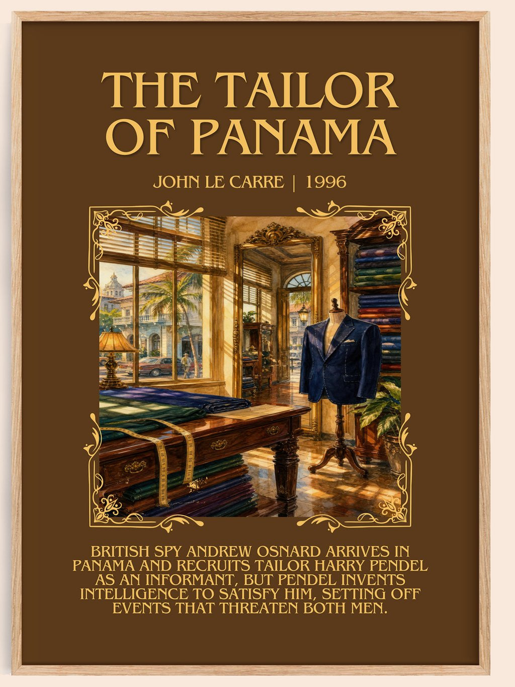 The Tailor of Panama Minimalist Book Poster by John le Carré – book poster