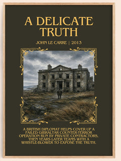 A Delicate Truth Minimalist Book Poster by John le Carré – image 1