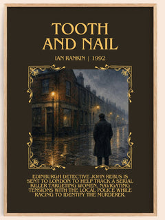 Tooth and Nail Minimalist Book Poster by Ian Rankin – image 1