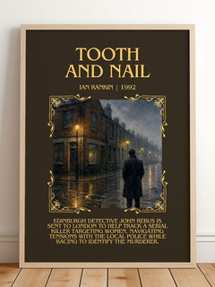 Tooth and Nail Minimalist Book Poster by Ian Rankin – image 2