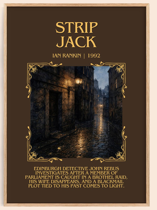Strip Jack Minimalist Book Poster by Ian Rankin