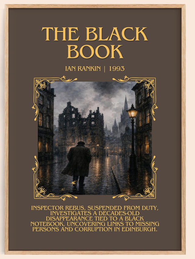 The Black Book Minimalist Book Poster by Ian Rankin