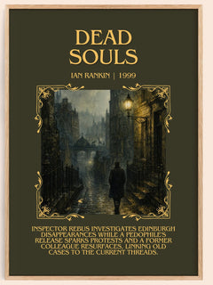 Dead Souls Minimalist Book Poster by Ian Rankin – image 1