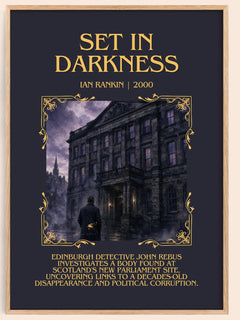 Set in Darkness Minimalist Book Poster by Ian Rankin – image 1