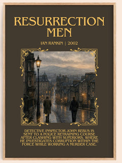 Resurrection Men Minimalist Book Poster by Ian Rankin – image 1
