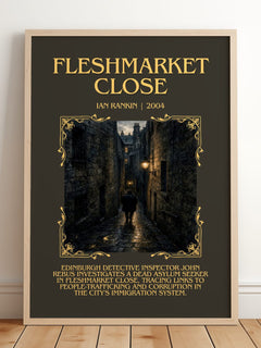 Fleshmarket Close Minimalist Book Poster by Ian Rankin – image 2