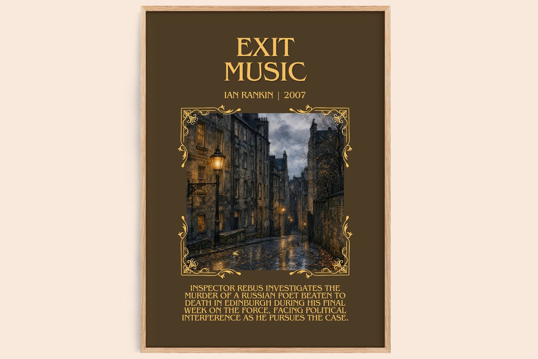 Exit Music Minimalist Book Poster by Ian Rankin