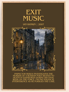 Exit Music Minimalist Book Poster by Ian Rankin – image 1