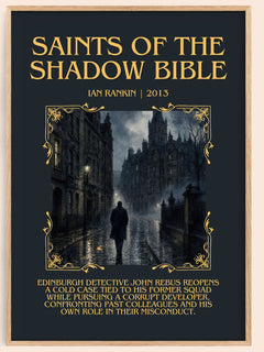 Saints of the Shadow Bible Minimalist Book Poster by Ian Rankin – image 1