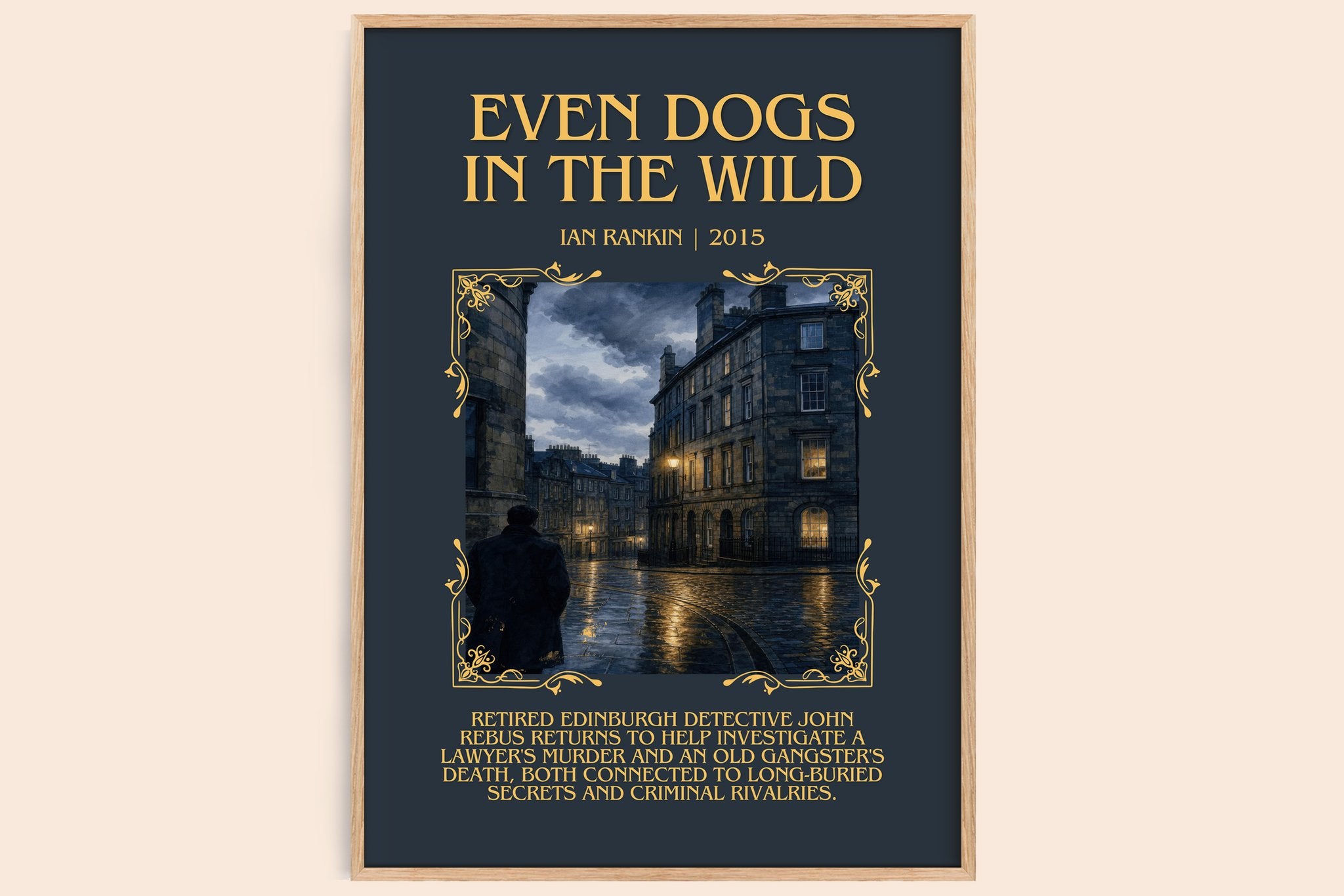 Even Dogs in the Wild Minimalist Book Poster by Ian Rankin