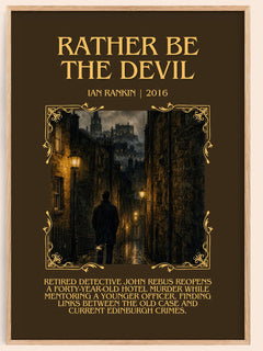 Rather Be the Devil Minimalist Book Poster by Ian Rankin – image 1