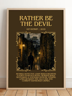 Rather Be the Devil Minimalist Book Poster by Ian Rankin – image 2