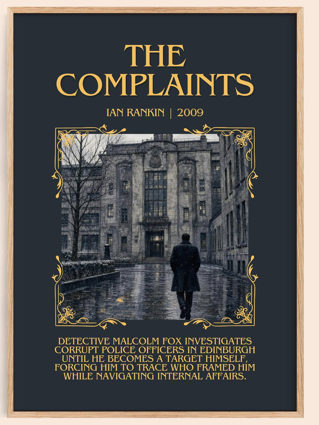 The Complaints Minimalist Book Poster by Ian Rankin – book poster