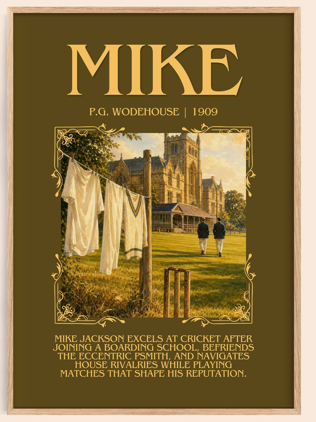 Mike Minimalist Book Poster by P.G. Wodehouse – book poster