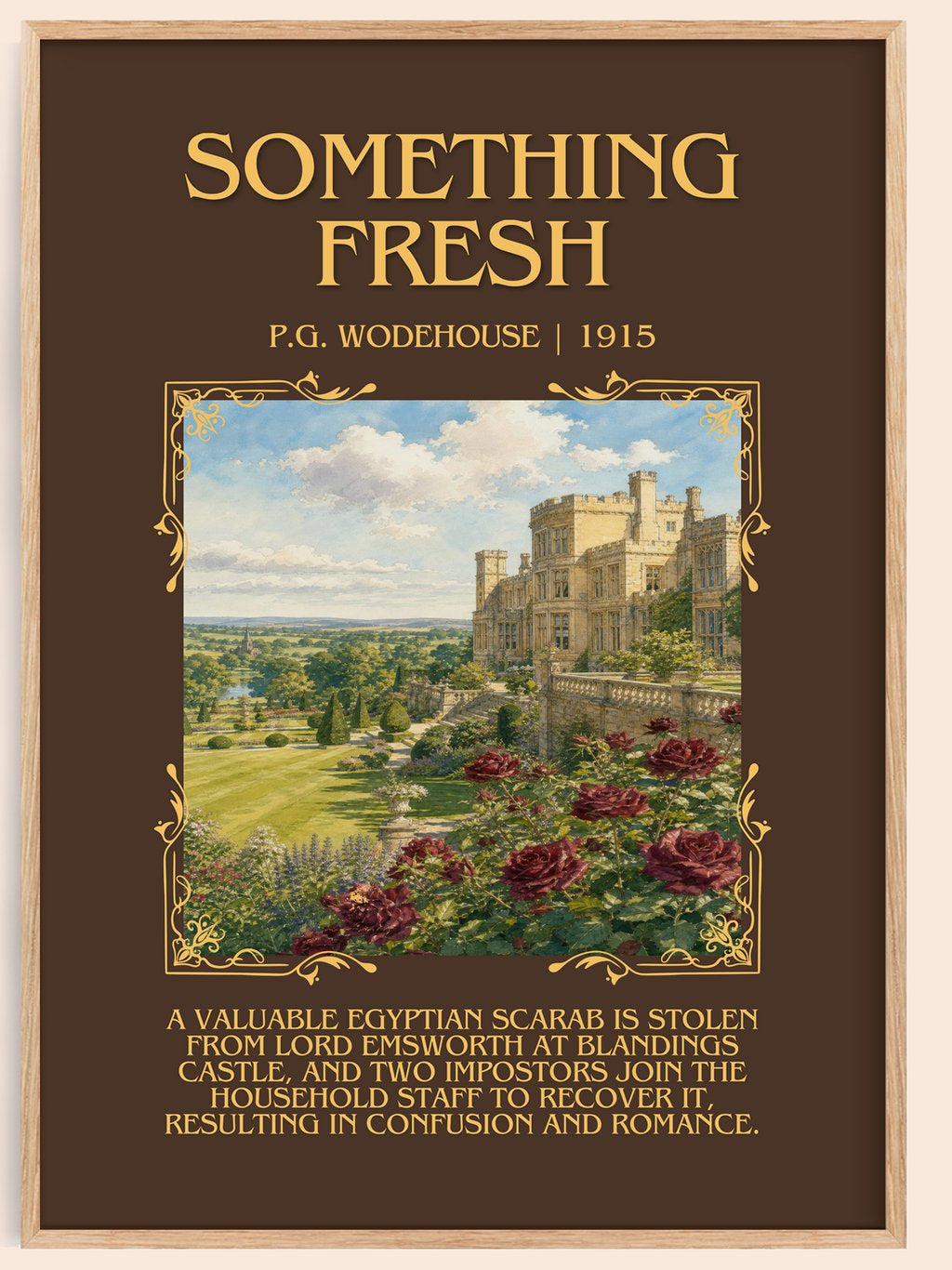 Something Fresh Minimalist Book Poster by P.G. Wodehouse – book poster