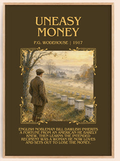 Uneasy Money Minimalist Book Poster by P.G. Wodehouse – image 1