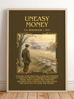 Uneasy Money Minimalist Book Poster by P.G. Wodehouse – image 2