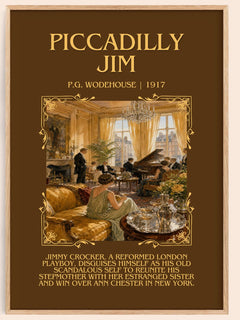 Piccadilly Jim Minimalist Book Poster by P.G. Wodehouse – image 1