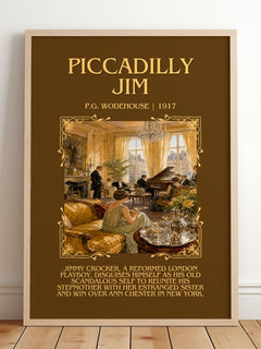 Piccadilly Jim Minimalist Book Poster by P.G. Wodehouse – image 2