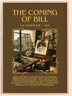 The Coming of Bill Minimalist Book Poster by P.G. Wodehouse – image 1