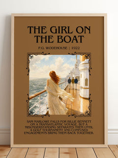 The Girl on the Boat Minimalist Book Poster by P.G. Wodehouse – image 2
