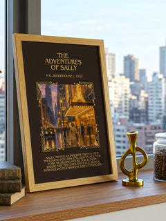 The Adventures of Sally Minimalist Book Poster by P.G. Wodehouse – image 3