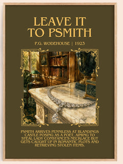 Leave It to Psmith Minimalist Book Poster by P.G. Wodehouse – image 1