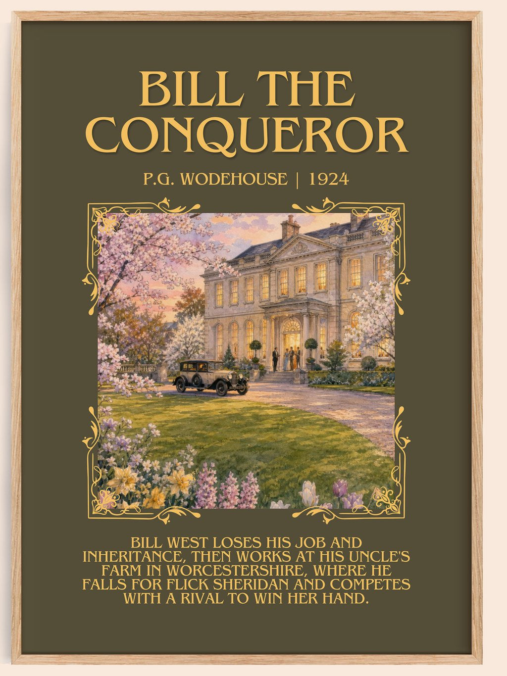 Bill the Conqueror Minimalist Book Poster by P.G. Wodehouse – book poster