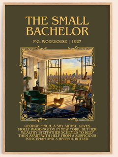 The Small Bachelor Minimalist Book Poster by P.G. Wodehouse – image 1